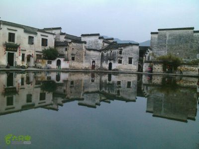 西递宏村宏村月沼_脚印_黟县_六只脚