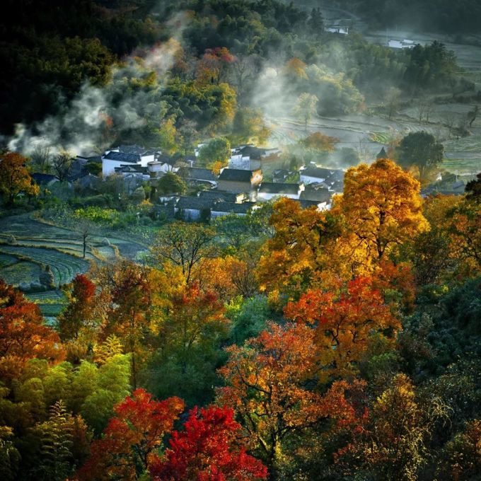 醉美218旅游攻略、塔川赏秋,玩转西递、宏村!
